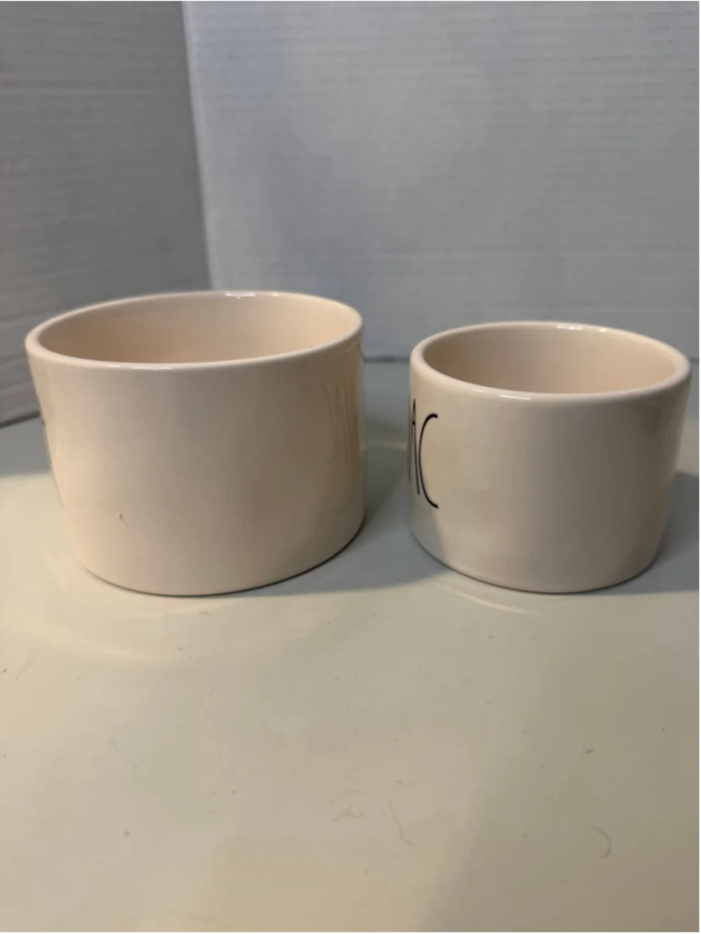 Rae Dunn Artisan Collection Salsa and Guac Bowls, One Size, Beige and Black